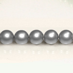 Czech Glass Pearl Bead - Round 03MM MATTE DARK GREY 75488