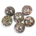 Gemstone Cabochon - Round 13MM LEOPARD SKIN AGATE