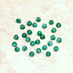 Glass Medium Dome Lampwork Cabochon - Round 03MM CHINESE JADE (00568)