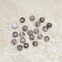 Glass Medium Dome Lampwork Cabochon - Round 04MM EARTH MATRIX (00647)