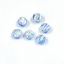 Glass Medium Dome Lampwork Cabochon - Round 07MM DENIM OPAL (02402)