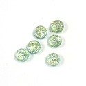 Glass Medium Dome Lampwork Cabochon - Round 07MM MINT OPAL (02201)