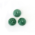 Glass Medium Dome Lampwork Cabochon - Round 08MM MOTTLED JADE (01228)
