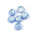 Glass Medium Dome Lampwork Cabochon - Round 09MM DENIM OPAL (02402)