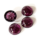 Glass Medium Dome Lampwork Cabochon - Round 13MM FLAWED AMETHYST