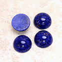 Glass Medium Dome Lampwork Cabochon - Round 13MM LAPIS LAZULI (00392)