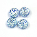 Glass Medium Dome Lampwork Cabochon - Round 13MM DENIM OPAL (02402)