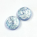 Glass Medium Dome Lampwork Cabochon - Round 18MM DENIM OPAL (02402)