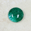 Glass Medium Dome Lampwork Cabochon - Round 25MM CHINESE JADE (00568)