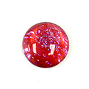 Glass Medium Dome Lampwork Cabochon - Round 25MM MEXICAN OPAL (03560)