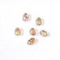 Glass Medium Dome Lampwork Cabochon - Oval 06x4MM OPAL PEACH (02202)