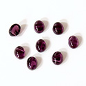 Glass Medium Dome Lampwork Cabochon - Oval 07x5MM FLAWED AMETHYST