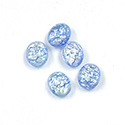 Glass Medium Dome Lampwork Cabochon - Oval 10x8MM DENIM OPAL (02402)