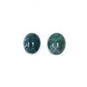 Glass Medium Dome Lampwork Cabochon - Oval 10x8MM WYOMING JADE