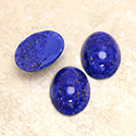 Glass Medium Dome Lampwork Cabochon - Oval 18x13MM LAPIS LAZULI (00392)