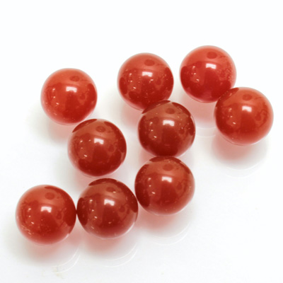 Glass No-Hole Ball - 10MM CORNELIAN