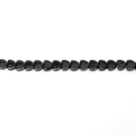 Gemstone Bead - Flat Top Heart 06MM BLACK ONYX