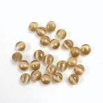 Fiber-Optic Cabochon - Round 04.5MM CAT'S EYE DK BROWN