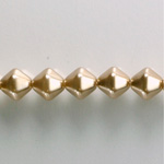 Czech Glass Pearl Bead - Hex/Lantern 08MM LT BROWN 70418