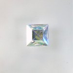Glass Point Back Foiled Tin Table Cut (TTC) Stone - Square 08x8MM CRYSTAL AB