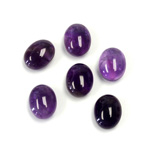 Gemstone Cabochon - Oval 10x8MM AMETHYST (B grade)