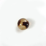 Plastic  Bead - Mixed Color Smooth Round 12MM WHITE TORTOISE