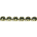 Preciosa MAXIMA Crystal Rhinestone Cup Chain - PP18 (SS8.5) KHAKI-RAW