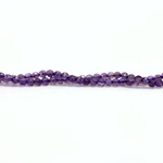 Gemstone Bead - Faceted Round 03MM AMETHYST