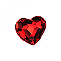 LIMITED STOCK: Preciosa Crystal Flat Back Fancy Stone - Heart 06MM LIGHT SIAM