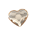 Preciosa Crystal Flat Back Fancy Stone - Heart 06MM CRYSTAL HONEY