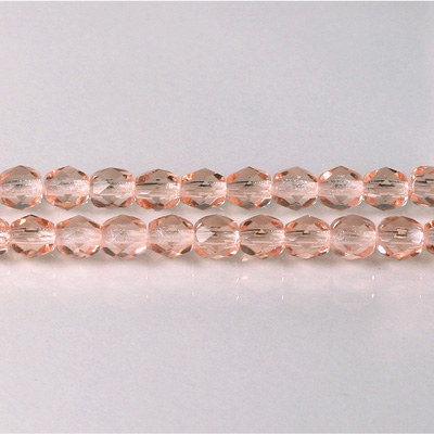 Czech Glass Fire Polish Bead - Round 05MM ROSALINE
