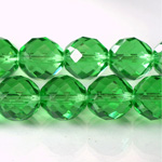 Czech Glass Fire Polish Bead - Round 14MM PERIDOT