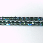 Czech Glass Fire Polish Bead - Round 05MM MONTANA AB