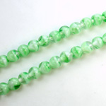 Czech Pressed Glass Bead - Smooth Round 06MM PORPHYR GREEN