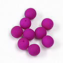 Glass Coated Bead - Round 08MM NEON PURPLE