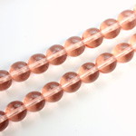 Czech Pressed Glass Bead - Smooth Round 08MM ROSALINE