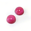 German Glass Medium Dome Lampwork Cabochon - Round 05MM RED MOONSTONE