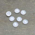 Glass Medium Dome Cabochon - Round 07MM BLUE QUARTZ