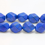 Gemstone Bead - Baroque Medium Nugget HOWLITE-DYED LAPIS