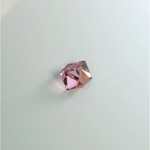 Cut Crystal Foiled Angled Cube 04MM LT ROSE