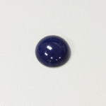 Plastic Flat Back Opaque Cabochon - Round 15MM LAPIS BLUE