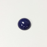 Plastic Flat Back Opaque Cabochon - Round 13MM LAPIS BLUE