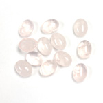 Gemstone Cabochon - Oval 08x6MM ROSE QUARTZ