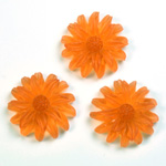 Plastic No-Hole Flower - Daisy 19MM MATTE HYACINTH