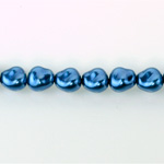 Czech Glass Pearl Bead - Potato 11x9.5MM NAVY 70467
