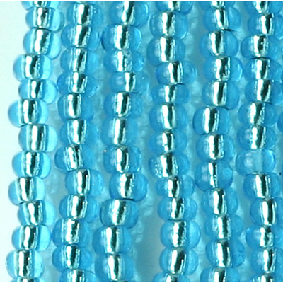 Preciosa Czech Glass Seed Bead - Round 08/0 AQUA SL 67010