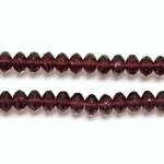 Czech Glass Fire Polish Bead - Rondelle Donut 05x3MM AMETHYST