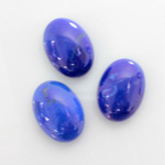 Gemstone Cabochon - Oval 18x13MM HOWLITE DYED LAPIS