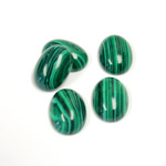 Plastic Cabochon Mixed Color Oval 14x10MM IMITATION MALACHITE