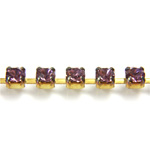 Preciosa Crystal Rhinestone Cup Chain - PP24 (SS12) LT AMETHYST-RAW